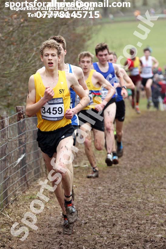 Mens under-17s, 2020 British Athletics Inter Counties Cross Country Champs., Prestwold Hall, Loughborough. Photo: David T. Hewitson/Sports for All Pics